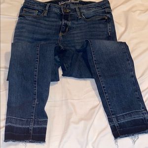 Raw Hem Skinny Jeans